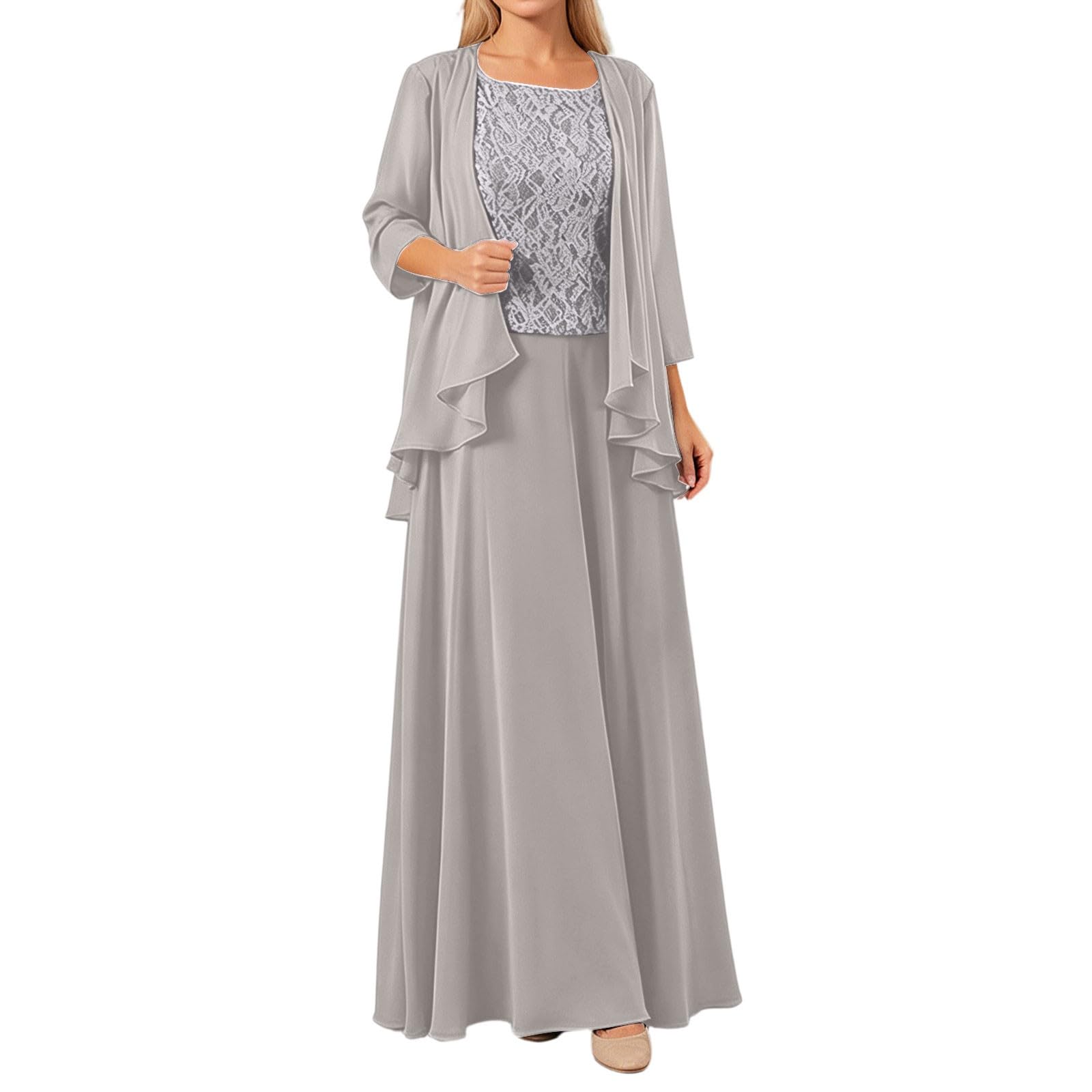 Elegante Completo a Tre Pezzi con Gonna Lunga per Occasioni Formali, Abito Snellente Perfetto per Feste e Balli di fine Anno.