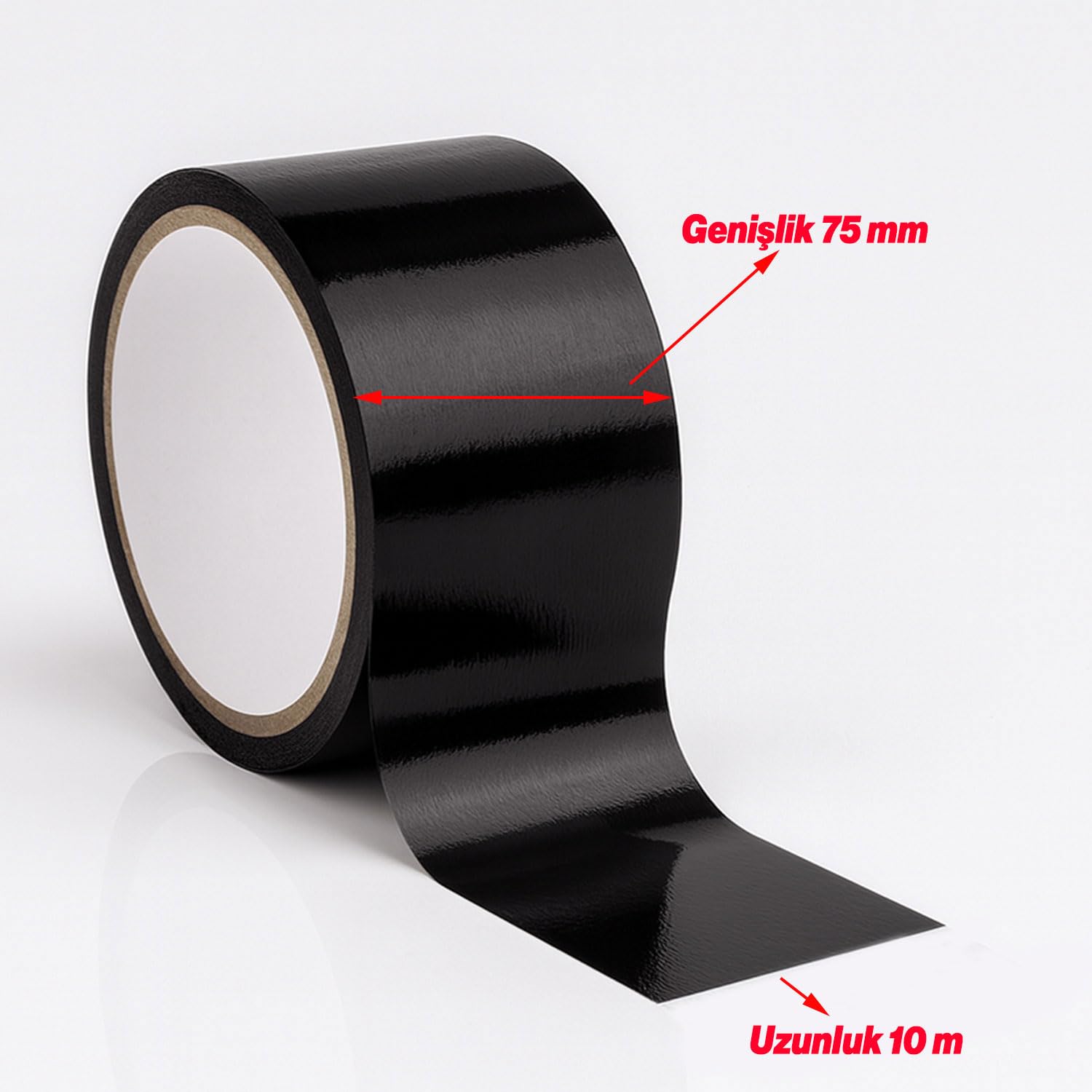 Siyah Tamir Bandı 75 MM x 10 MT Çok Amaçlı Güçlü Yapışkan Suya Dayanıklı Geçirmez Onarım Bandı