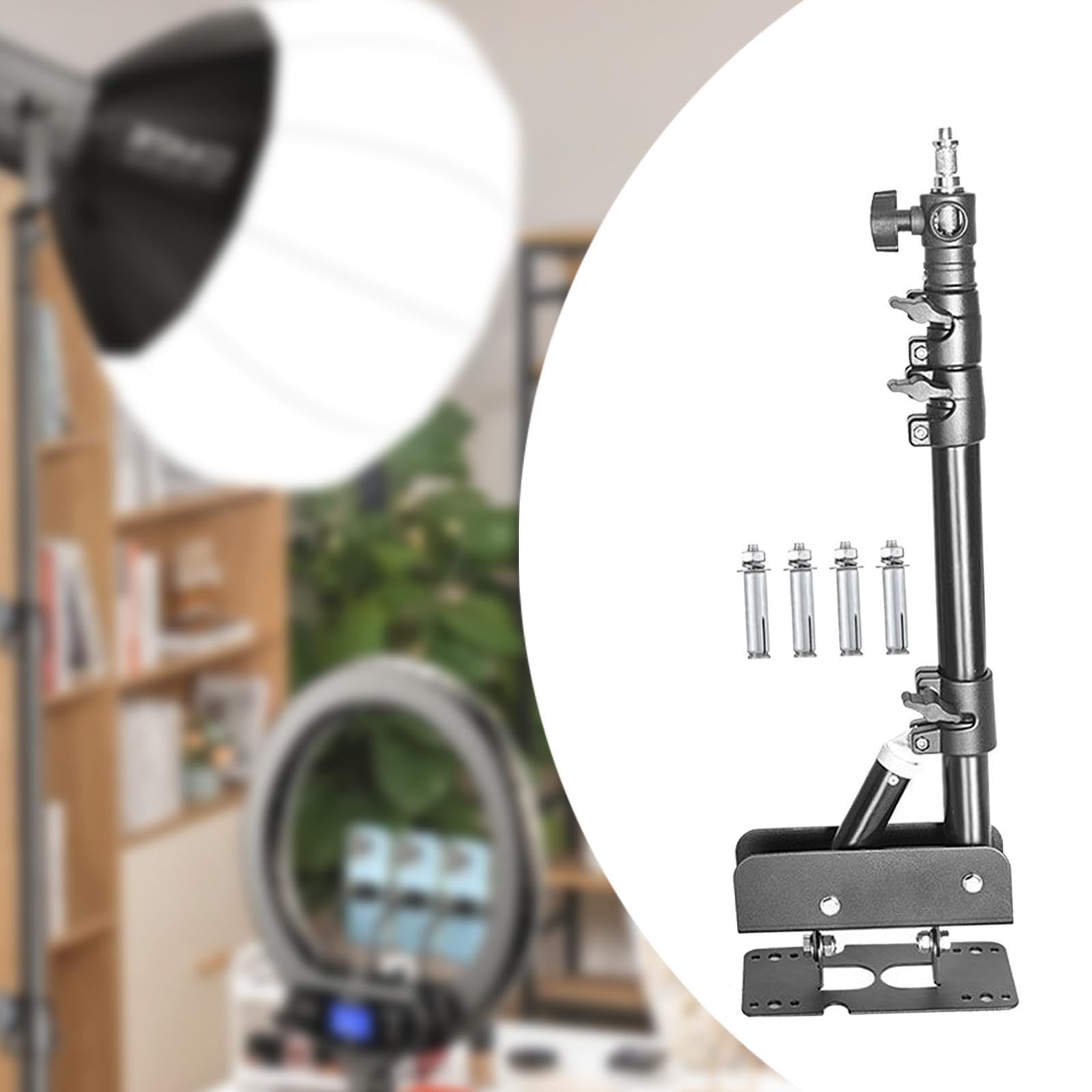 Brazo Articulado de Montaje en Pared, Soporte de Pared para Trípode, Fácil Instalación, Brazo Articulado Triangular de Montaje en Pared con Base Trian