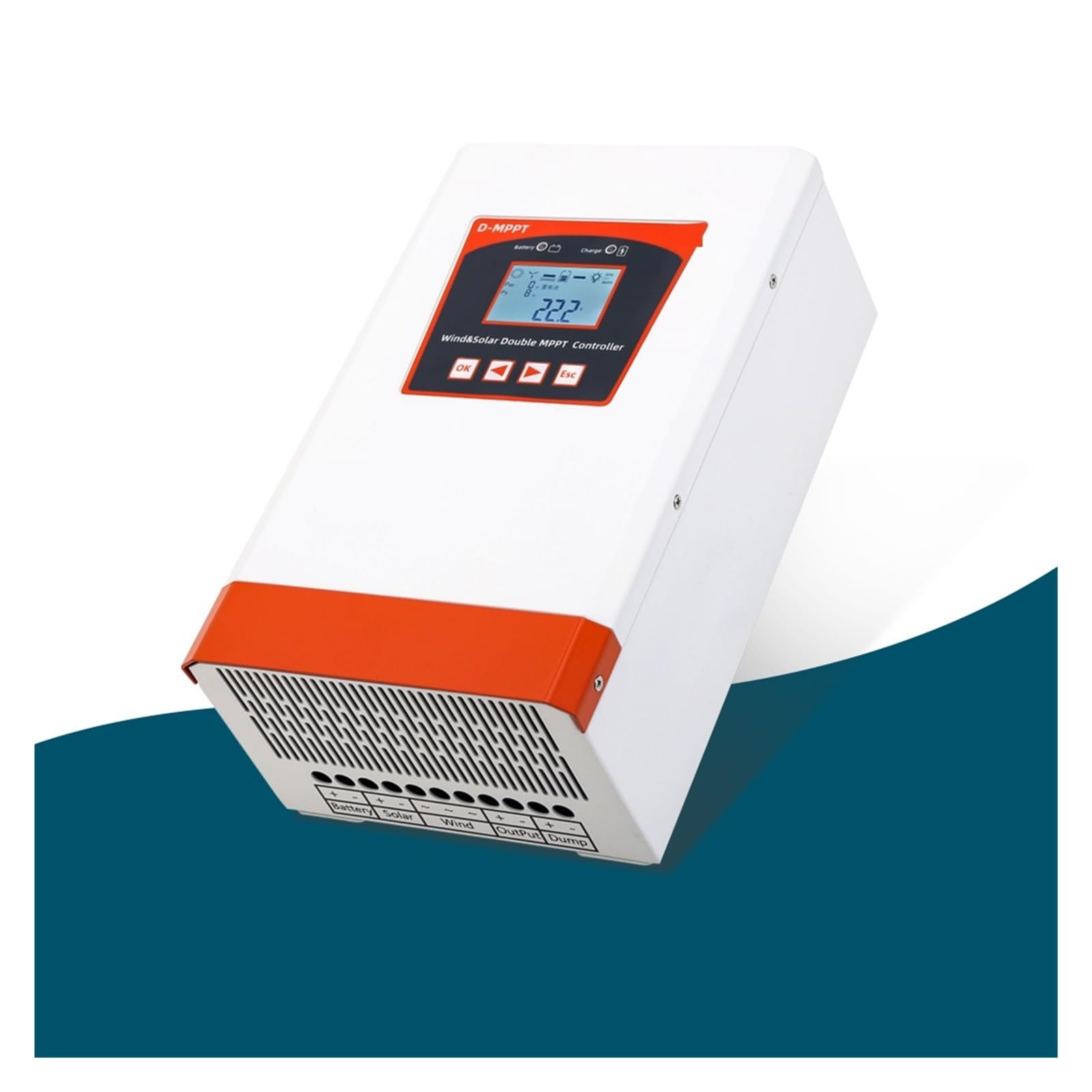 Regolatore di carica solare, Controller Di Carica Ibrido Solare E Eolico Dual MPPT 4 KW 12V 24V 48V