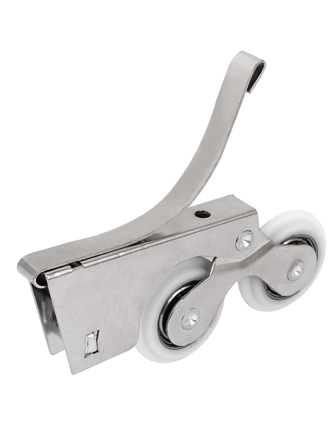 Aexit Glass Wardrobe Cabinet Hardware Door Hardware Screw Mounted Plastic Double Drawer Slides Wheels Roller