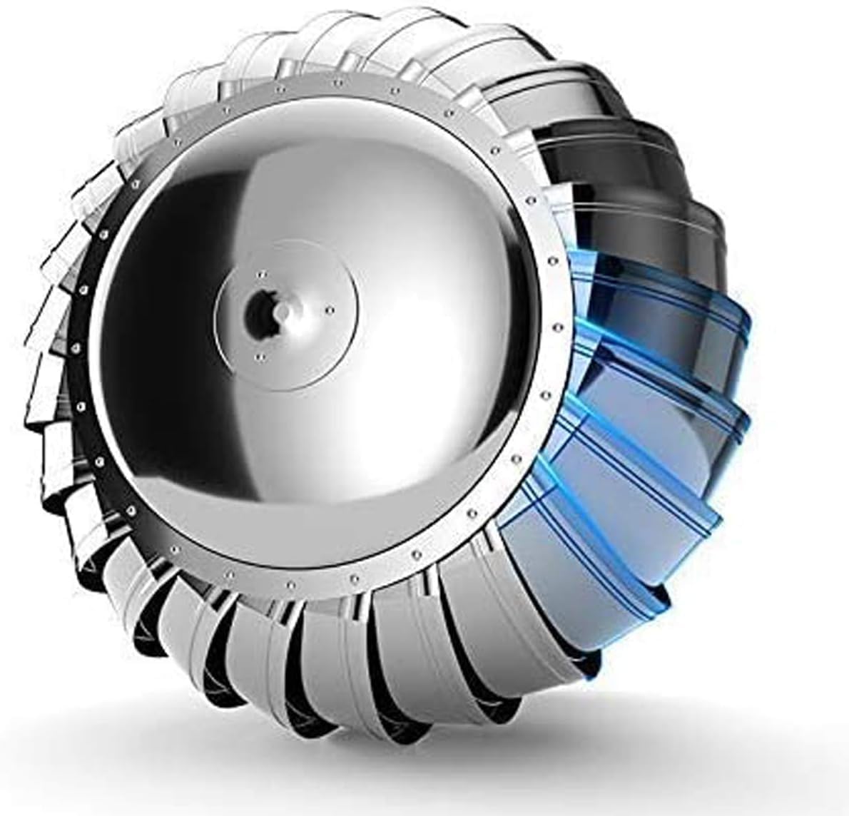 Rotat Acciaio Inox 304 Comignolo Cappello - Uccello Guard & Anti-Ritorno di Fumo Spinner - Universal Vento Stopper Tubi (500mm) - all-Purpose Camino Protezione