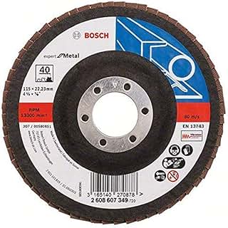 Bosch 2608607349 22 mm Metal Flap Disc for Angle Grinders