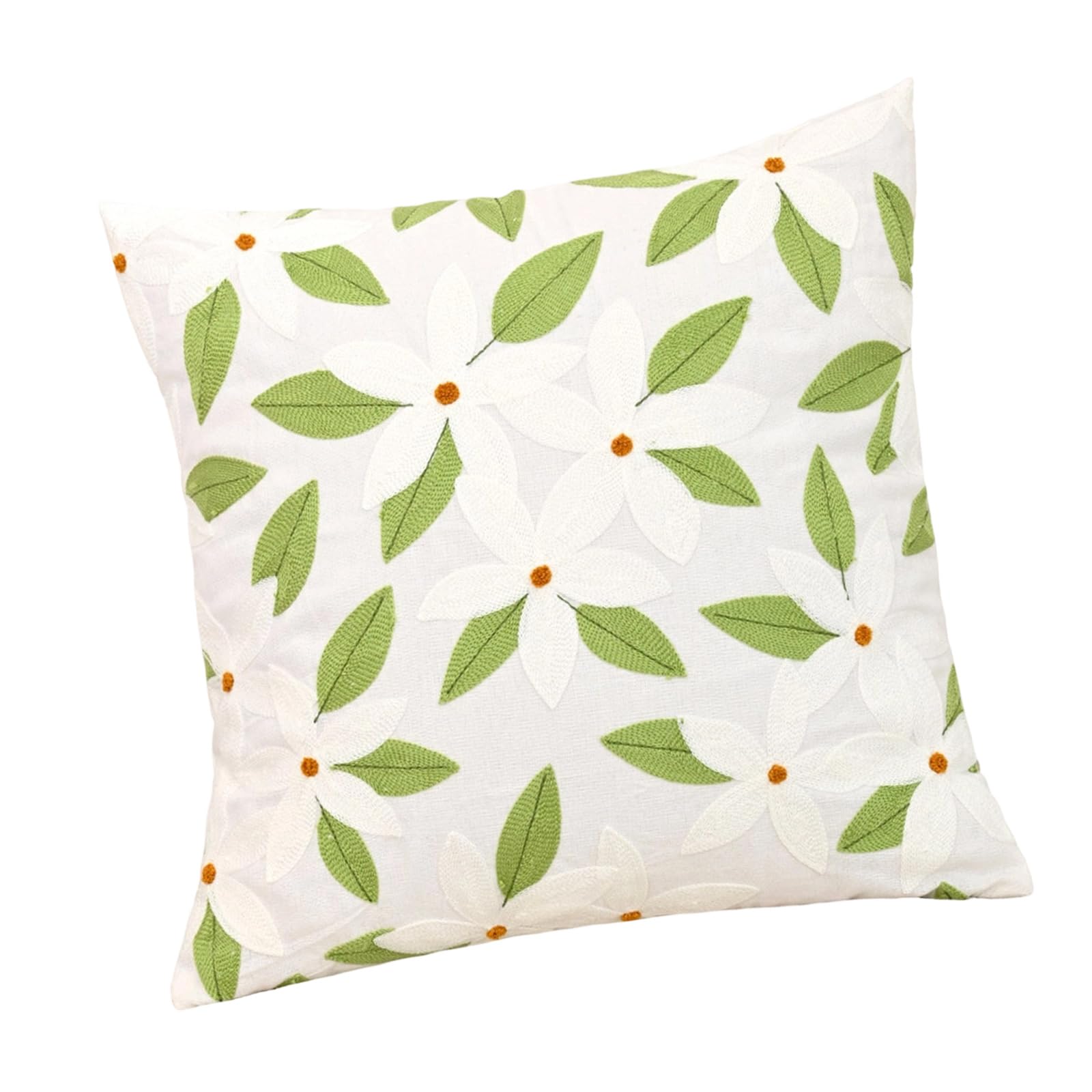 Tsophreniq Decorative Throw Pillow Case with 3D Embroidery Design in 3 Beautiful Color Addition Embroidery Pillow Cover
