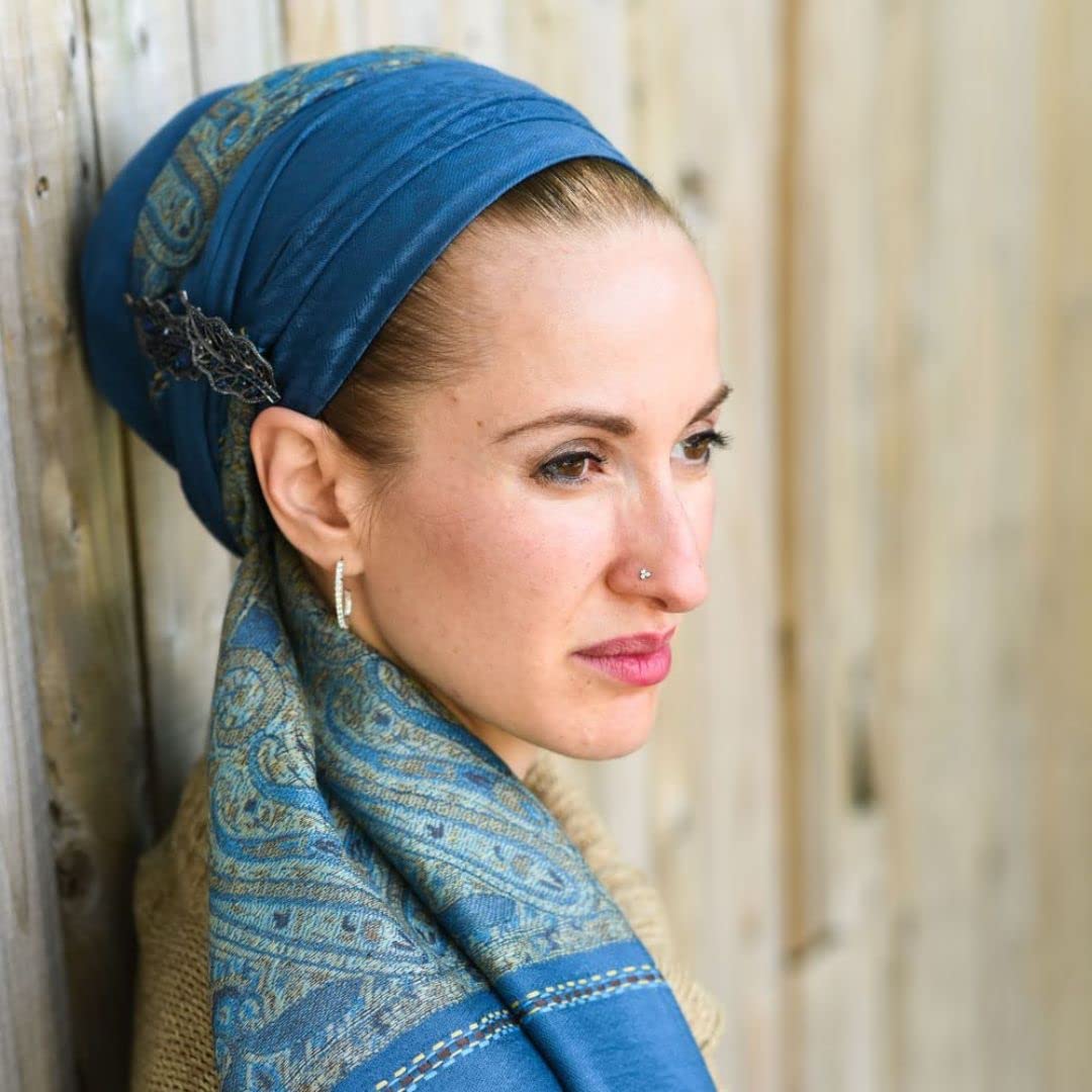 Wrapunzel Head Wrap Shaper Volumizer, Signature Ultimate Wendy Cloud9, Schwarz / Weiß, natürlich aussehend, Hijab