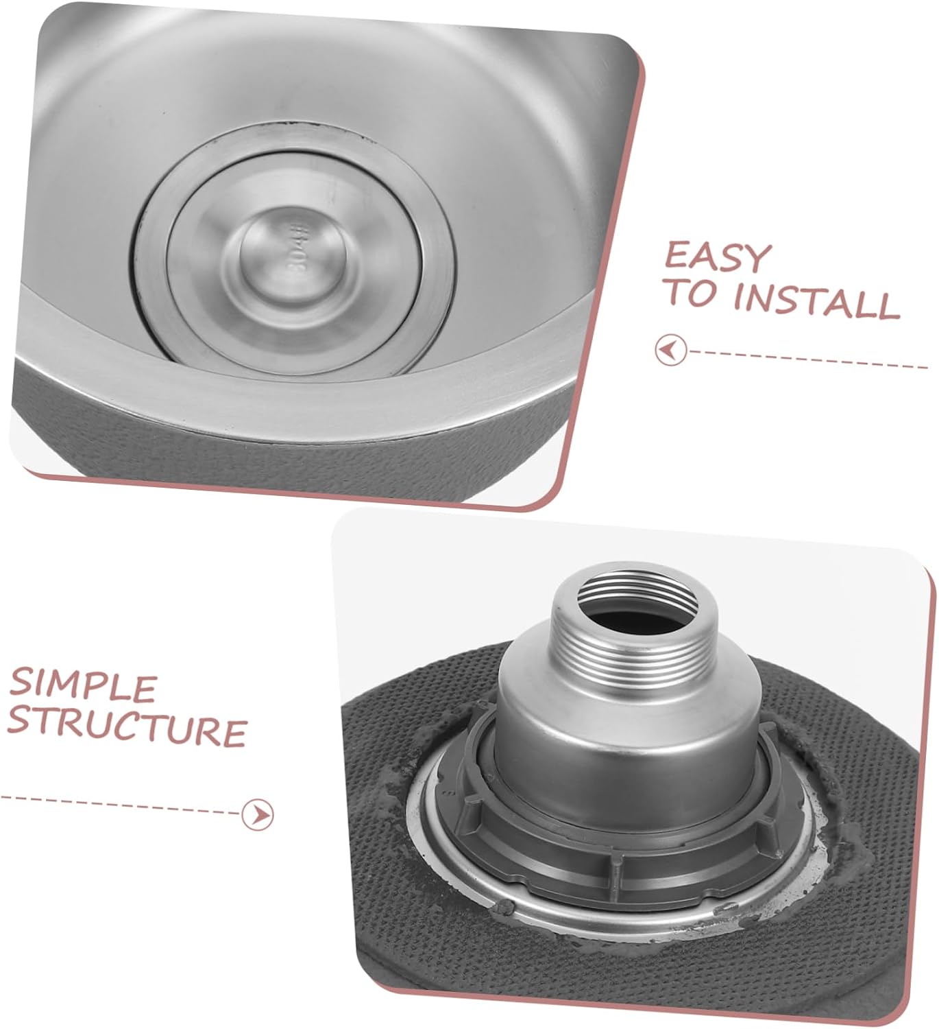OUNONA Round Undermount Bar Sink Stainless Steel Small Kitchen Sink for Rv and Outdoor Use Single Bowl with Drain Accessories Space-saving Design