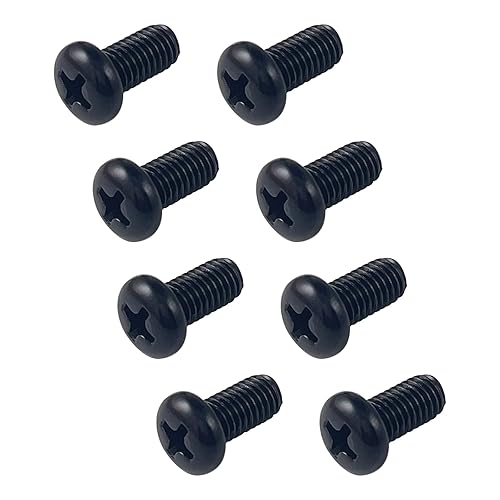 Miniatura 7 de Tornillos para matrícula trasera M5-0.031 x 0.315 in, compatibles con Tesla Model 3, Y y BMW 18-8, acero inoxidable chapado en zinc negro, paquete