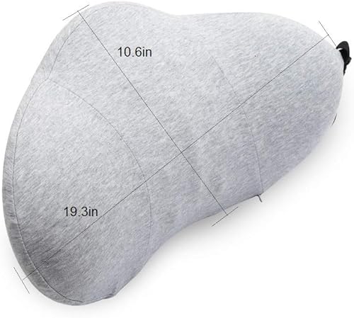 Miniatura 9 de Trendy Moon - Cojín lumbar de espuma viscoelástica para silla de oficina y asientos de coche (gris oscuro)