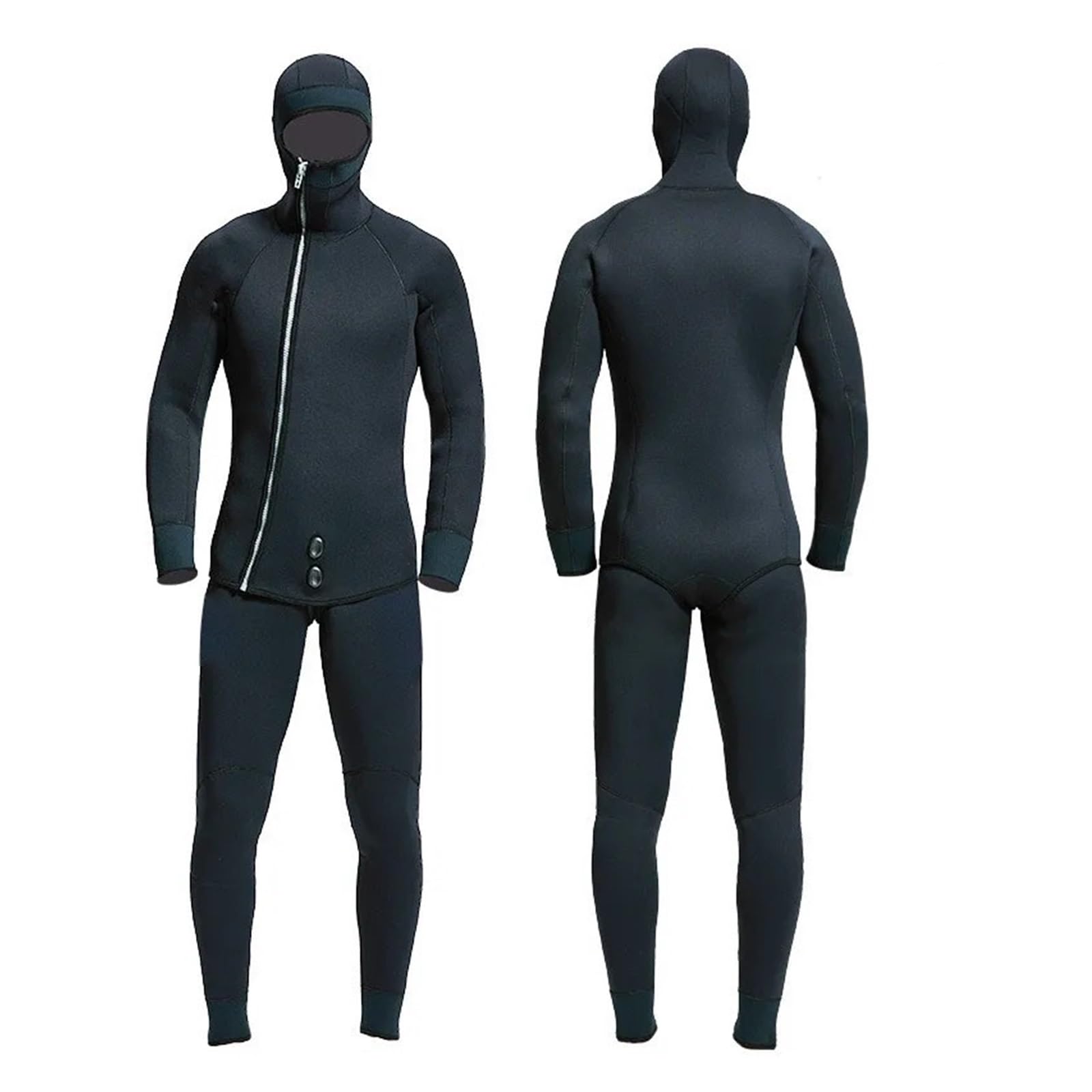 Muta da Snorkeling in Neoprene Fission con Cappuccio a Maniche Lunghe da 7 mm, 2 Pezzi, for Uomo, da Sub, for tenersi al Caldo