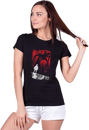 Qivi Eleven Demogorgon Bask l  Siyah Kad n  rme Tshirt TYC00359231388, XL