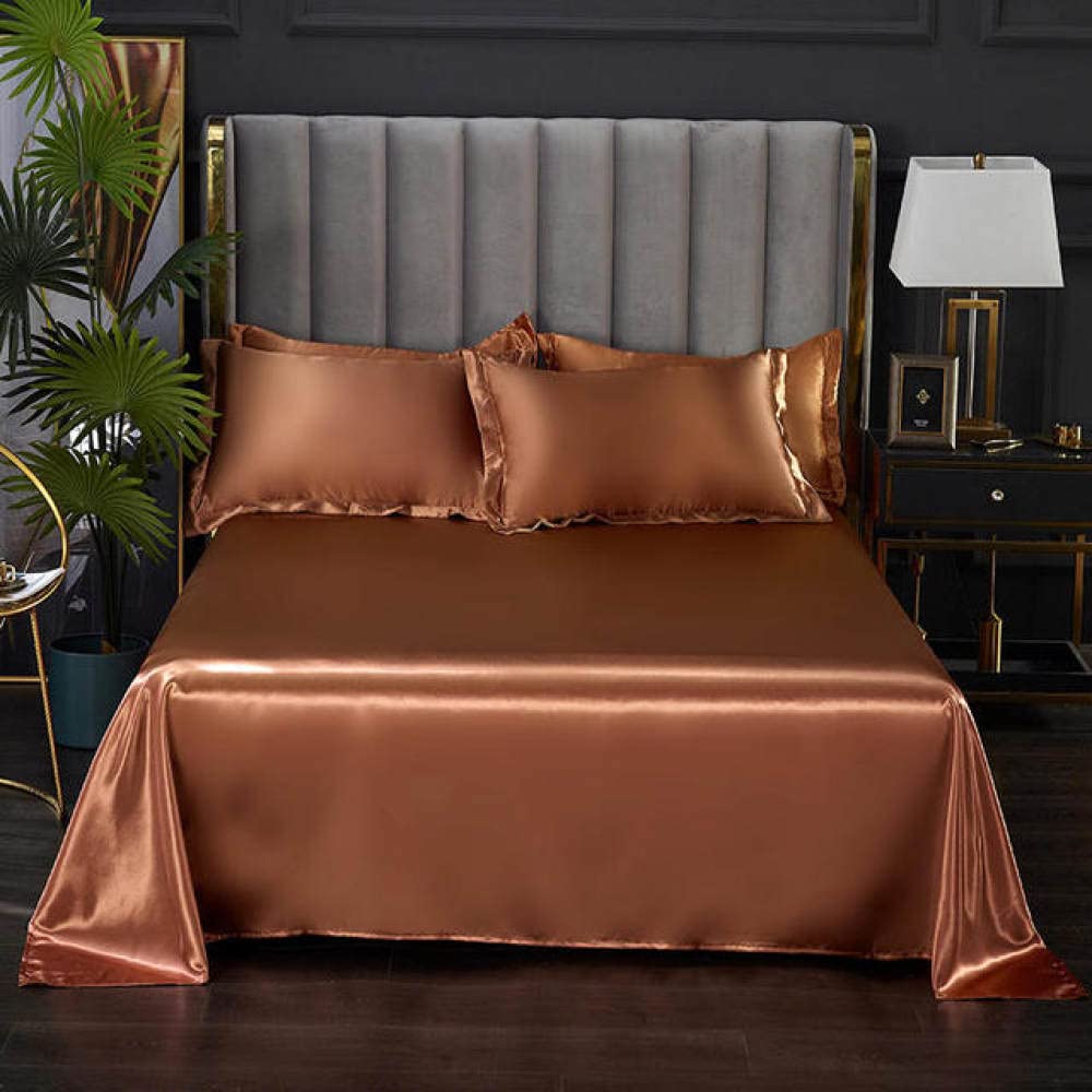 Drap de lit pour l'ete glace cool en satin lisse de qualite supérieure