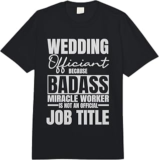 Marriage Officiant Wedding Minister Celebrant Job Title Comfort Colors Adult Heavyweight T-Shirt