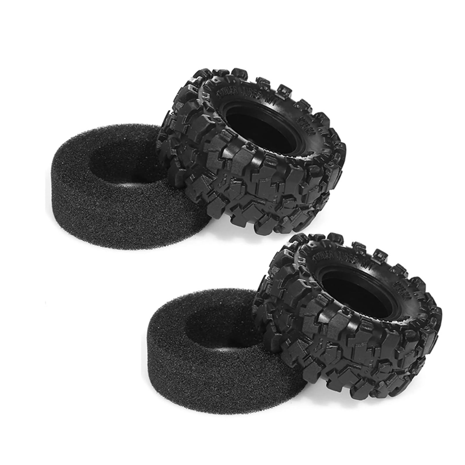 RC Coche NeumáTico Piezas para TRX4M para SCX24 AX24 para FCX24 57 X 25 Mm R184z 1/18 Neumáticos 1.0 - S5 para Rock Crawler Todoterreno Accesorios Repuesto Y Reparación Coches RC