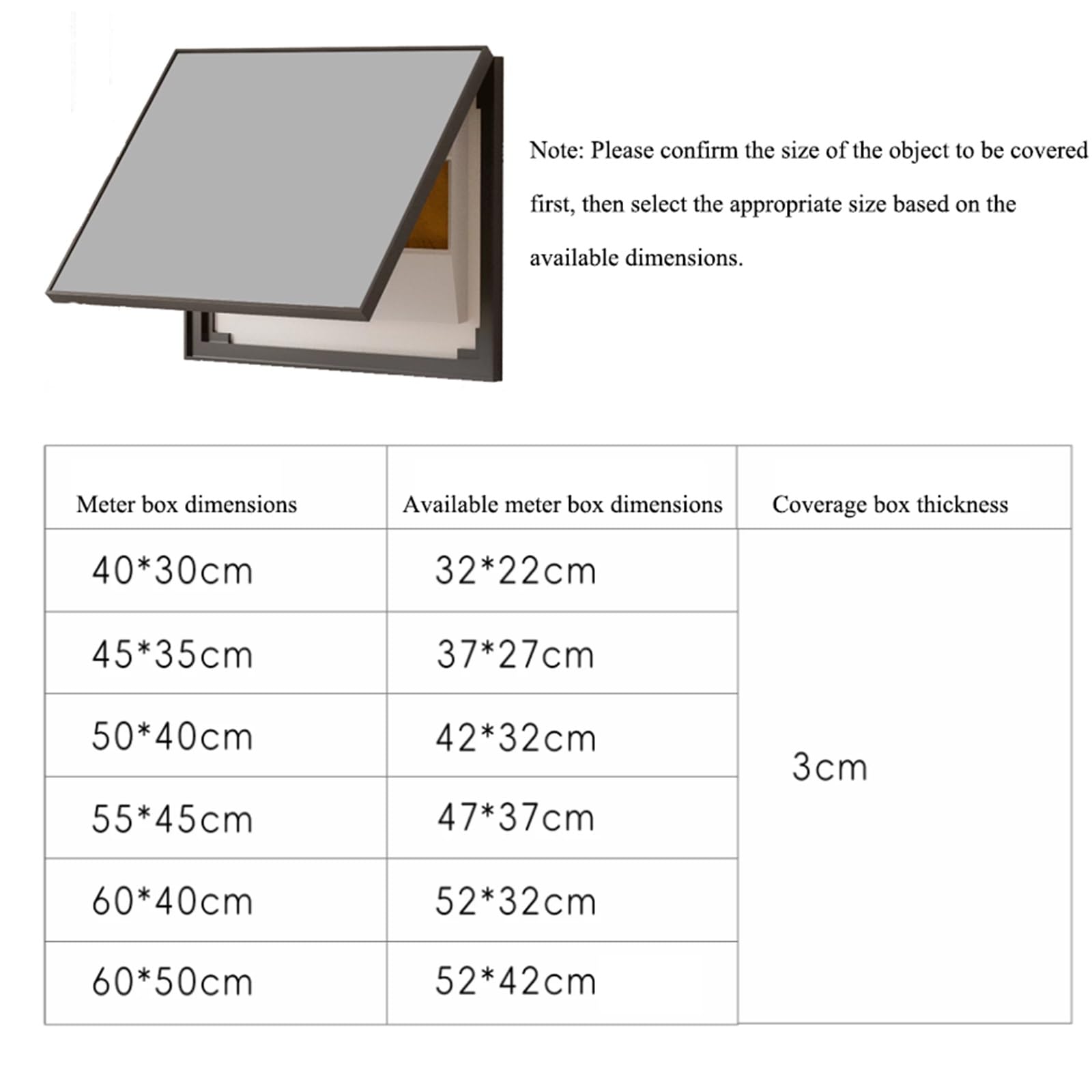 Cubierta Decorativa Moderna Para Panel Eléctrico, Panel De Disyuntores Ocultos De ABS, Tapa Para Caja De Contador Eléctrico Para Pared De Sala De Estar U Oficina En Casa(Black3,40x30cm/15.7x11.8in)
