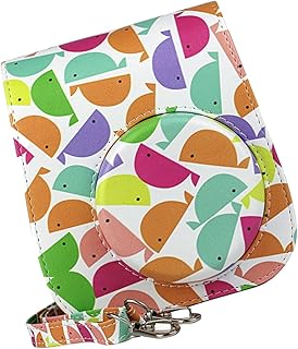 PartyKindom 1Pc Bolsa De Câmera De Corpo Cruzado Bolsa De Câmera De Corpo Cruzado Bolsa De Couro Pu Bolsa De Câmera Instantânea De Desenho Animado Bolsa De Câmera Instantânea Messenger Case