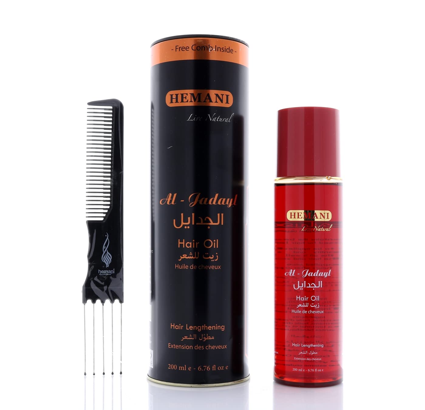 Hemani Zait Jadyl Hair Oil - 200mL - Natural Solution for Hair Lengthening