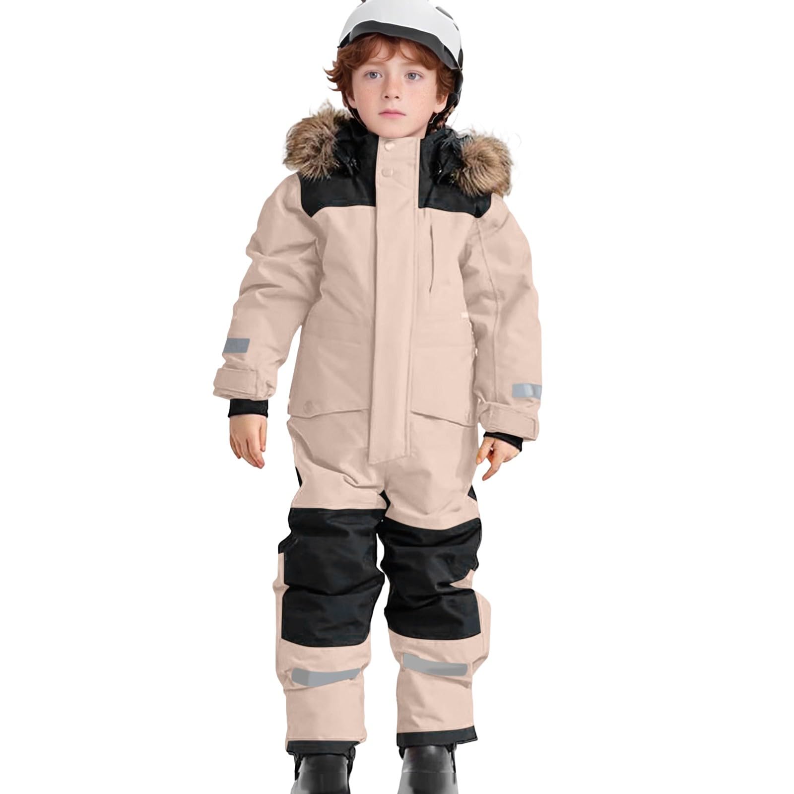 Combinaison de neige isolée robuste pour les plus grands enfants - Combinaison de ski coupe-vent toutes saisons avec doublure thermique pour les aventures en plein air hivernales