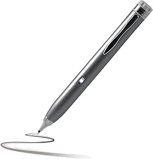 Navitech Grey Fine Point Digital Active Stylus Pen Compatible With Samsung Galaxy Tab A 9.7 / Samsung Galaxy Tab A 8.0 / Samsung Galaxy Tab S2 8.0 Inch/Samsung Galaxy Tab S2 9.7 Inch