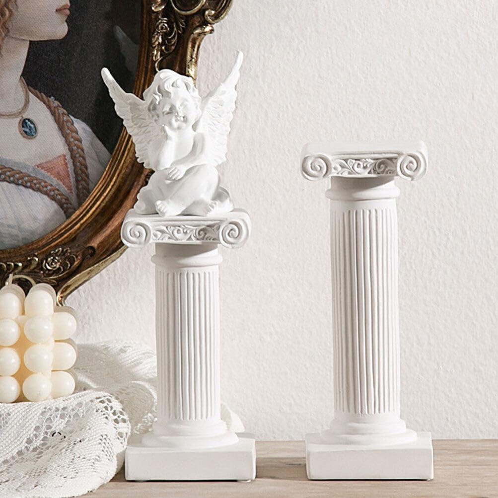 BESPORTBLE 3 piezas de mini pilar romano, estatuas de columna romana de resina, mini soporte de vela para decoración de escritorio de oficina, escultura arquitectónica, decoración de mesa de boda BESPORTBLE 3 piezas de mini pilar romano, estatuas de columna romana de resina, mini soporte de vela para decoración de escritorio de oficina, escultura arquitectónica, decoración de mesa de boda
