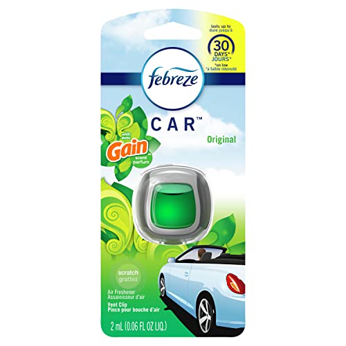 Febreze Car Air Freshener, Car Vent Clip And Odor Fighter, Gain Original Scent, 8 Count #TOP7