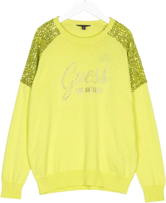 guess yellow sweater