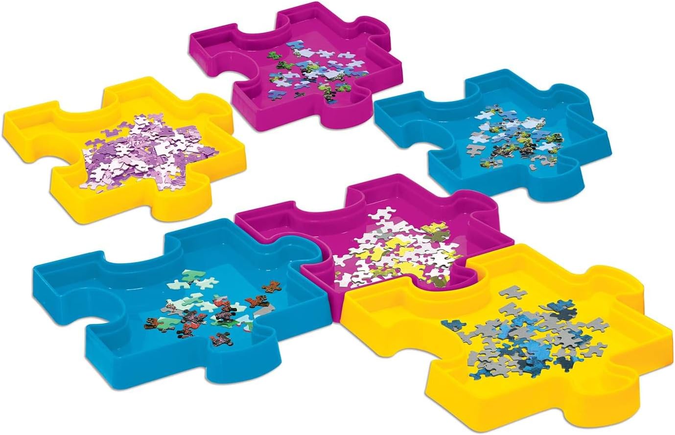 MasterPieces Accessories, Jigsaw Puzzle Sort & Save, 7.85" x 7.85", 6 Stackable Trays