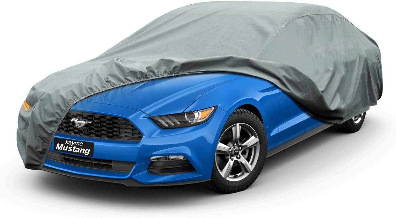 Kayme Heavy Duty Car Cover Custom Fit Ford Mustang/Shelby/Mustang GT
