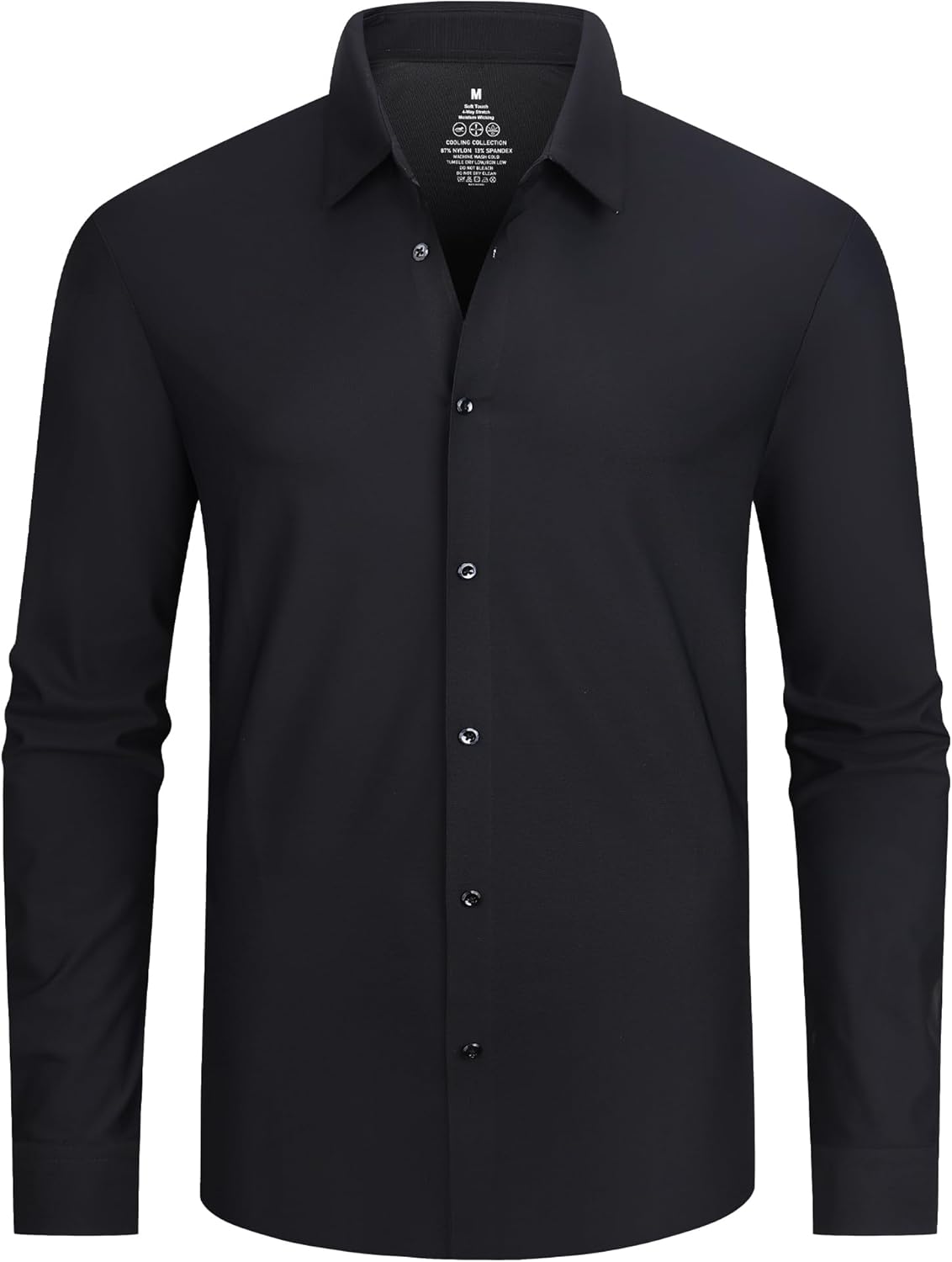 Alex Vando Mens Dress Shirts Regular Fit Long Sleeve Stretch Business Dress Shirts for Men