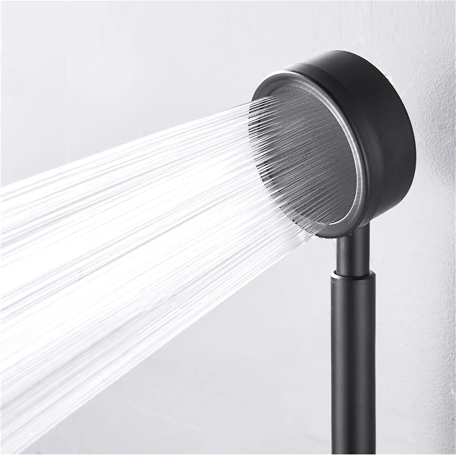 Pomme de douche haute pression en acier inoxydable noir anti-chute, ensemble de douche à main anti-chute, accessoire de robinet de salle de bain à économie d'eau, système de douche moderne (couleur 08