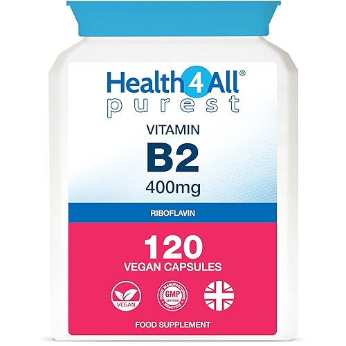 Health4All Vitamin B2 Riboflavin 400mg Migraine Support 120 Capsules 4