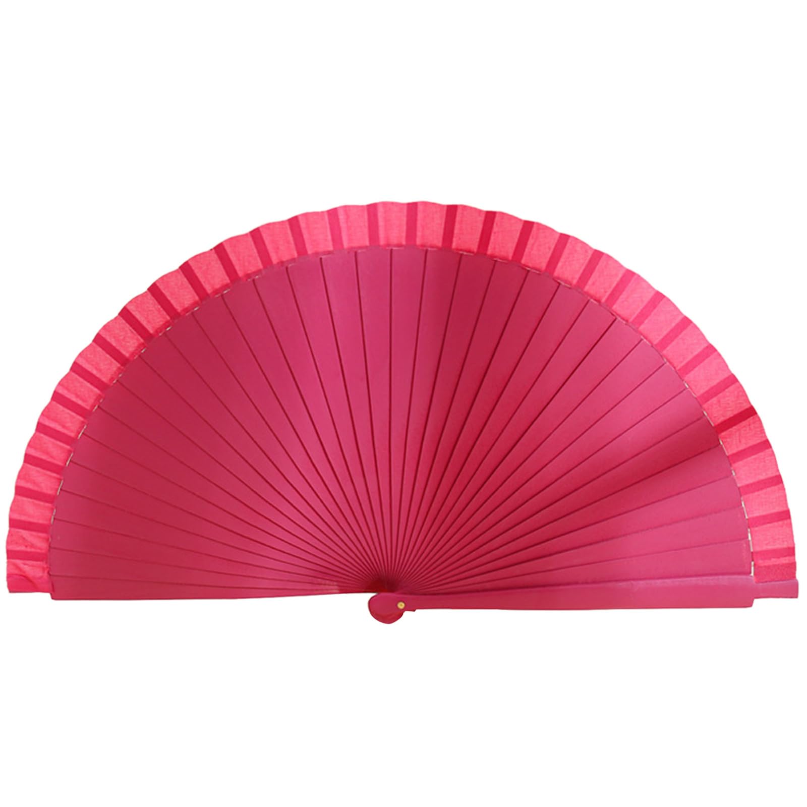 Xuancai Women's D Woo Handhelds Folding Fan For Vintage Soli Color Plain Wooden Han Fan For Wedding Ancing Party Ecorations Spanish Fan