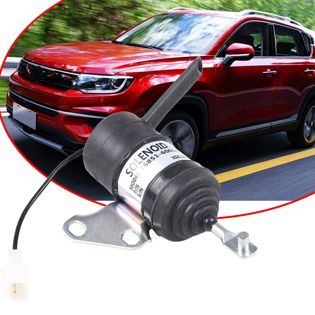 Solenoide 16851-60014 de la parada del combustible para el excavador del tractor del cortacésped de Kubota RTV RTV900
