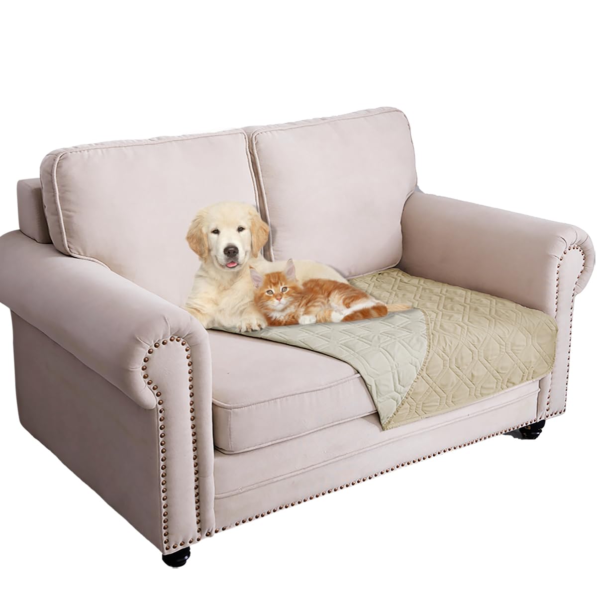 Ameritex Waterproof Dog Bed Cover Pet Blanket for Furniture Bed Couch Sofa Reversible — image 1