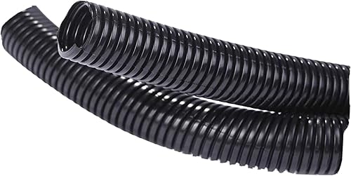 25 pies - 12 pulgada tubo de telar de alambre dividido conducto negro