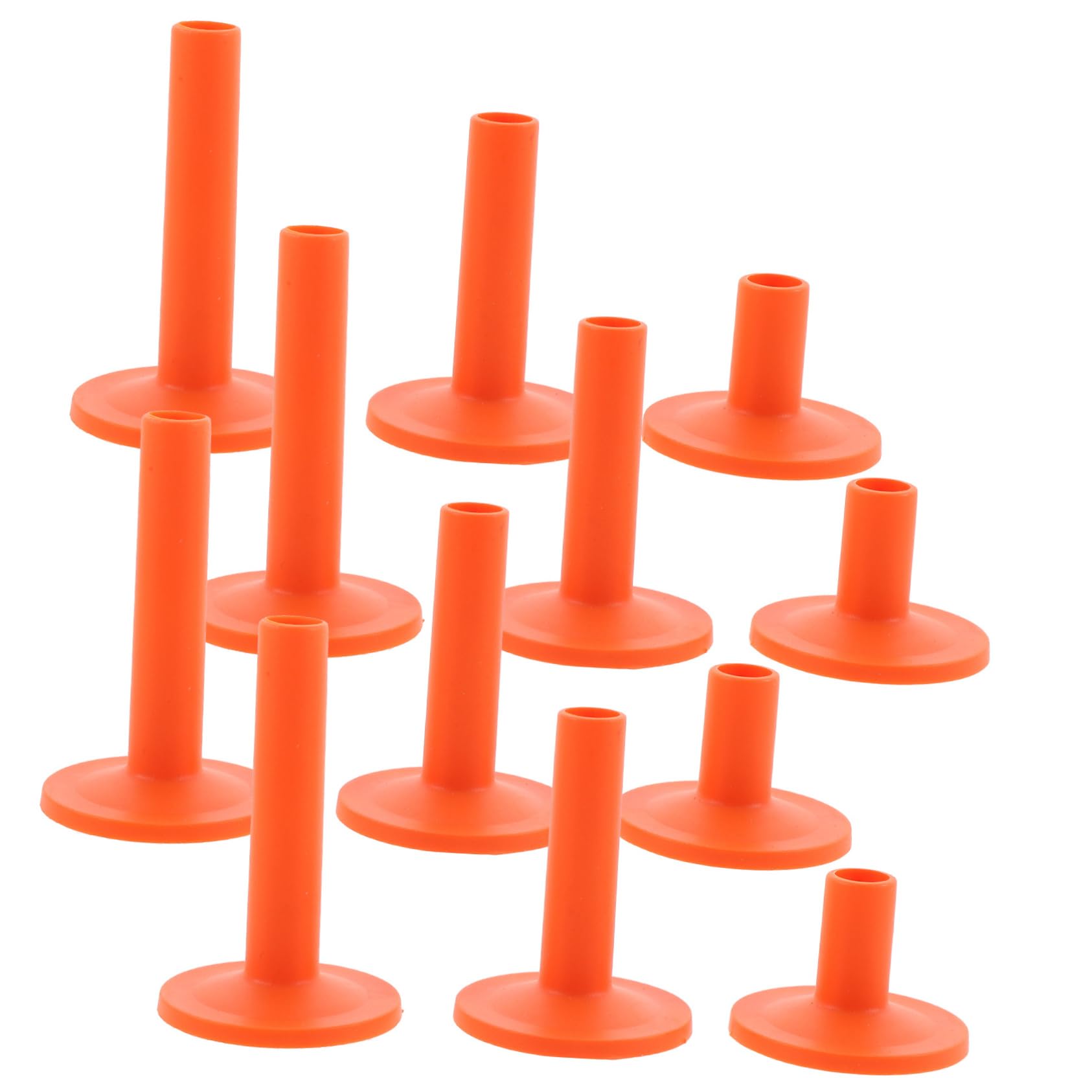 COSMEVIVI 12pcs Cymbal Replacement Sleeves Set Plastic Cymbal Tube Sleeves for Drum Kit Includes 4pcs Each of 5CM and High Sleeves Durable Cymbal Parts