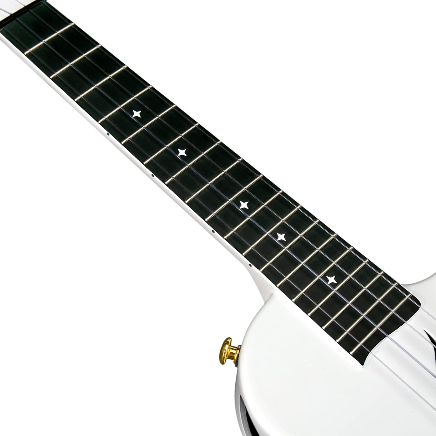 Enya Tenor Ukulele 26 Inch Carbon Fiber Cutaway Travel Ukelele for Adult with Beginner Bundle Kit Including Case, Strap, Capo and Strings（Nova U Pro White）