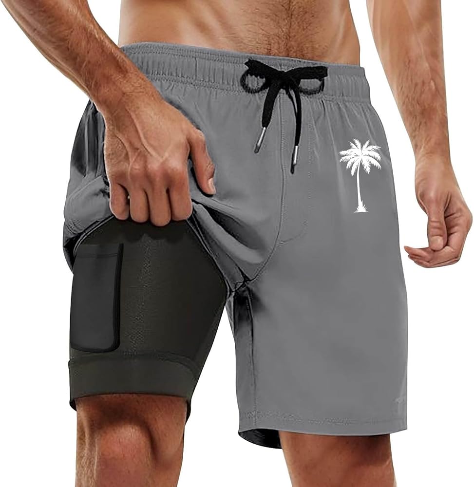 Costume Da Bagno Uomo APTRO 2 In 1 Con Tasca | Pantaloni Lunghi Asciugatura Rapida, Modello Nero Mk287, Taglia S - 5