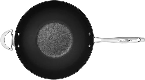 Miniatura 3 de Scanpan HaptIQ Wok antiadherente de acero inoxidable y aluminio de 12 1/2 pulgadas, compatible con todas las estufas, listo para inducción, apto