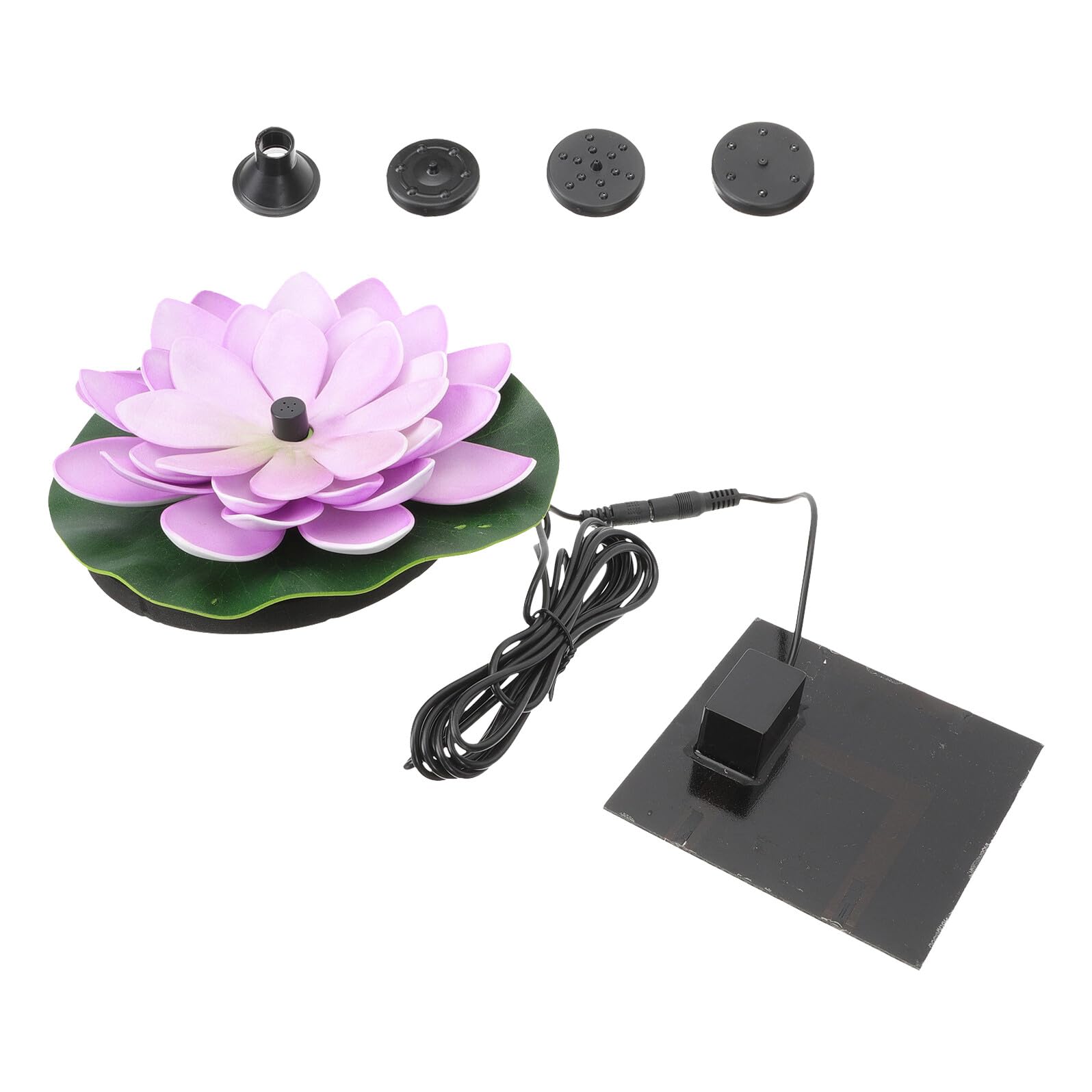 Sosoport 1set Fontana Solare Galleggiante Per Giardino Decorazione Per Laghetti e Spazi Esterni Facile Da Installare Resistente e Risparmiosa Energeticamente