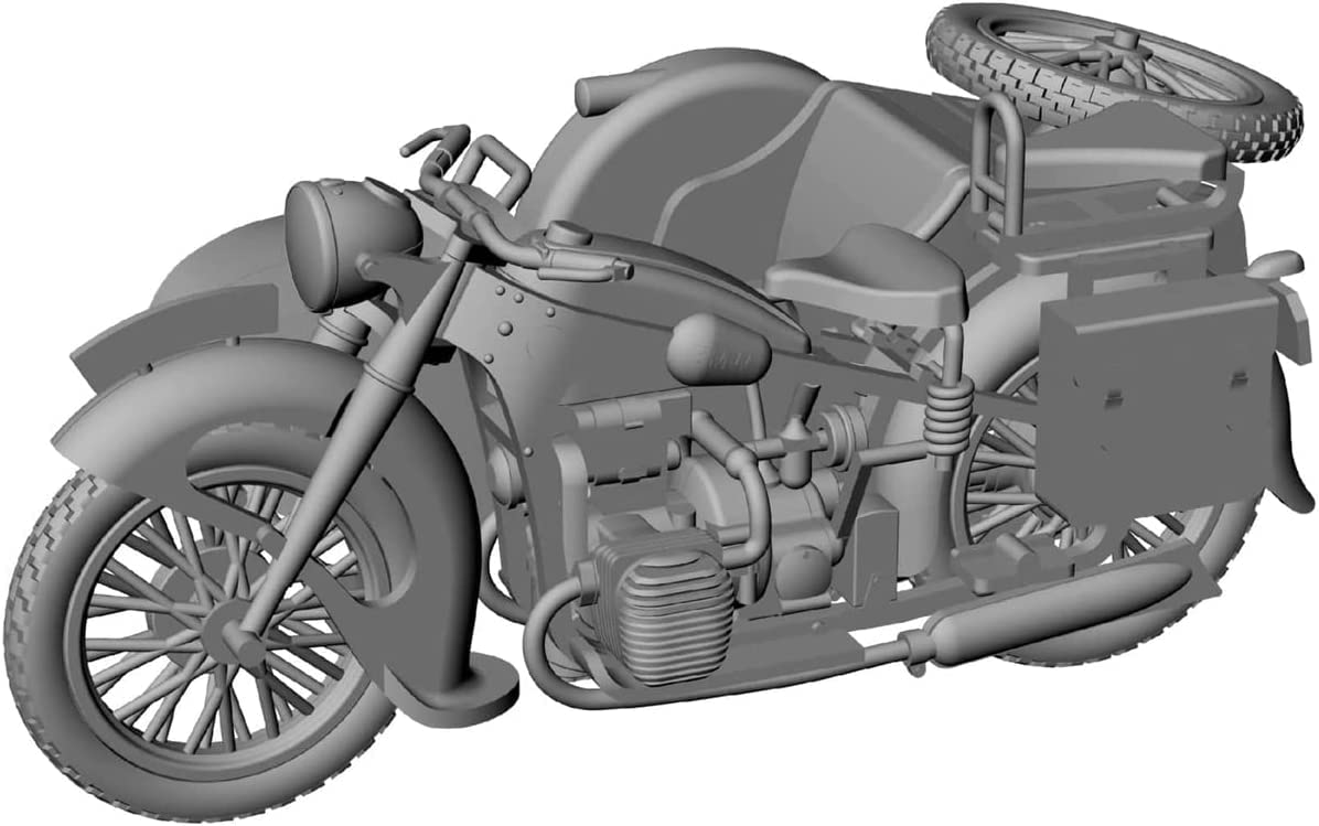 Amazon | IBG 1/35 ドイツ BMW R12 サイドカー 民間型 プラモデル