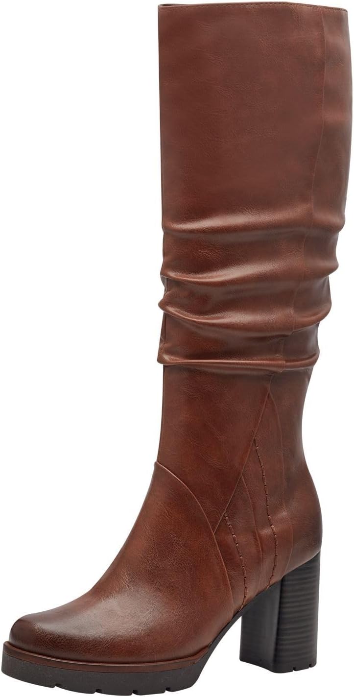 Marco Tozzi Lange dameslaarzen 2-25601-43, cognac, 37 EU, cognac, 37 EU