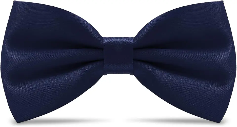 Gravata borboleta masculina de cetim - gravata borboleta ajustável pré-amarrada cor sólida formal smoking gravata borboleta para homens, casamentos, festas, formatura