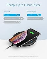 Vista 4 de Anker Cargador inalámbrico, PowerWave 7.5 Pad con ventilador de refrigeración interno, 7.5W para iPhone 11, 11 Pro, 11 Pro Max, XS Max, XR, XS, X