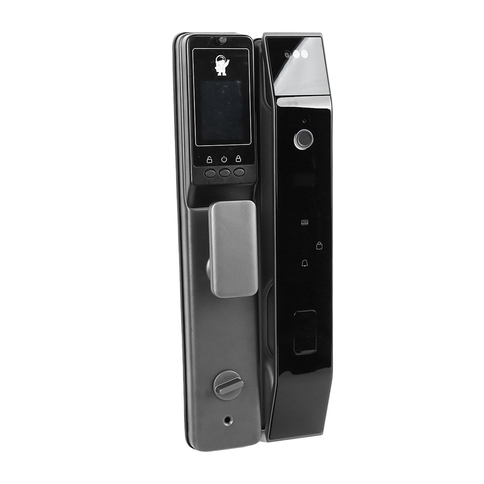 Serrure de porte intelligente sans clé avec identification d'empreintes digitales, reconnaissance faciale 3D, mot de passe, clés, serrure électronique pour la maison, l'appartement, le bureau