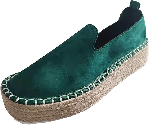 M&Catree Espadrilles Herren Damen - Bequeme Canvas Slip-On Schuhe Für Sommer & Freizeit
