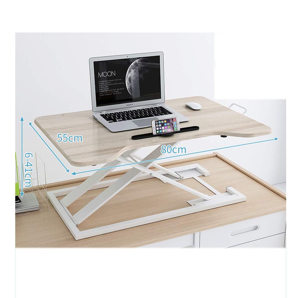 Buy Standup Laptop Desk Folding Computer Lift Table Adjustable Office
