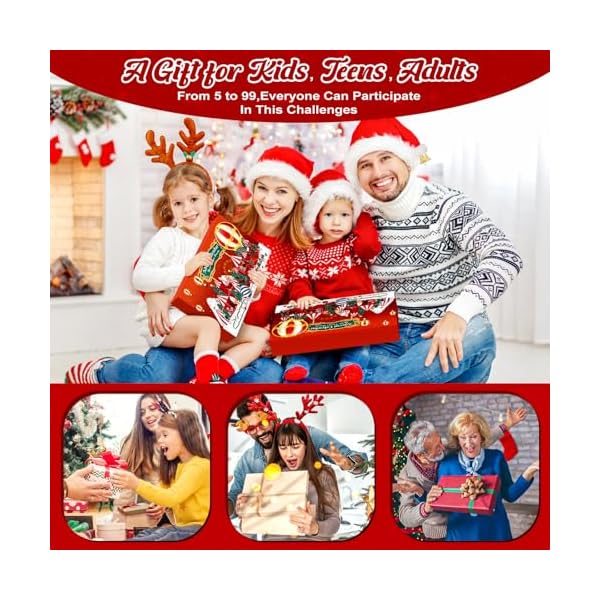 Calendrier de l'Avent 2024 Casse-Tête - 24 jours de Noël avec Casse-Têtes en Plastiques et en Bois, Puzzles 3D, Tests de QI et Jeux de Démêlage pour Enfants, Filles, Garçons, Adolescents et Homme 61 BJVEjqIL. SS600
