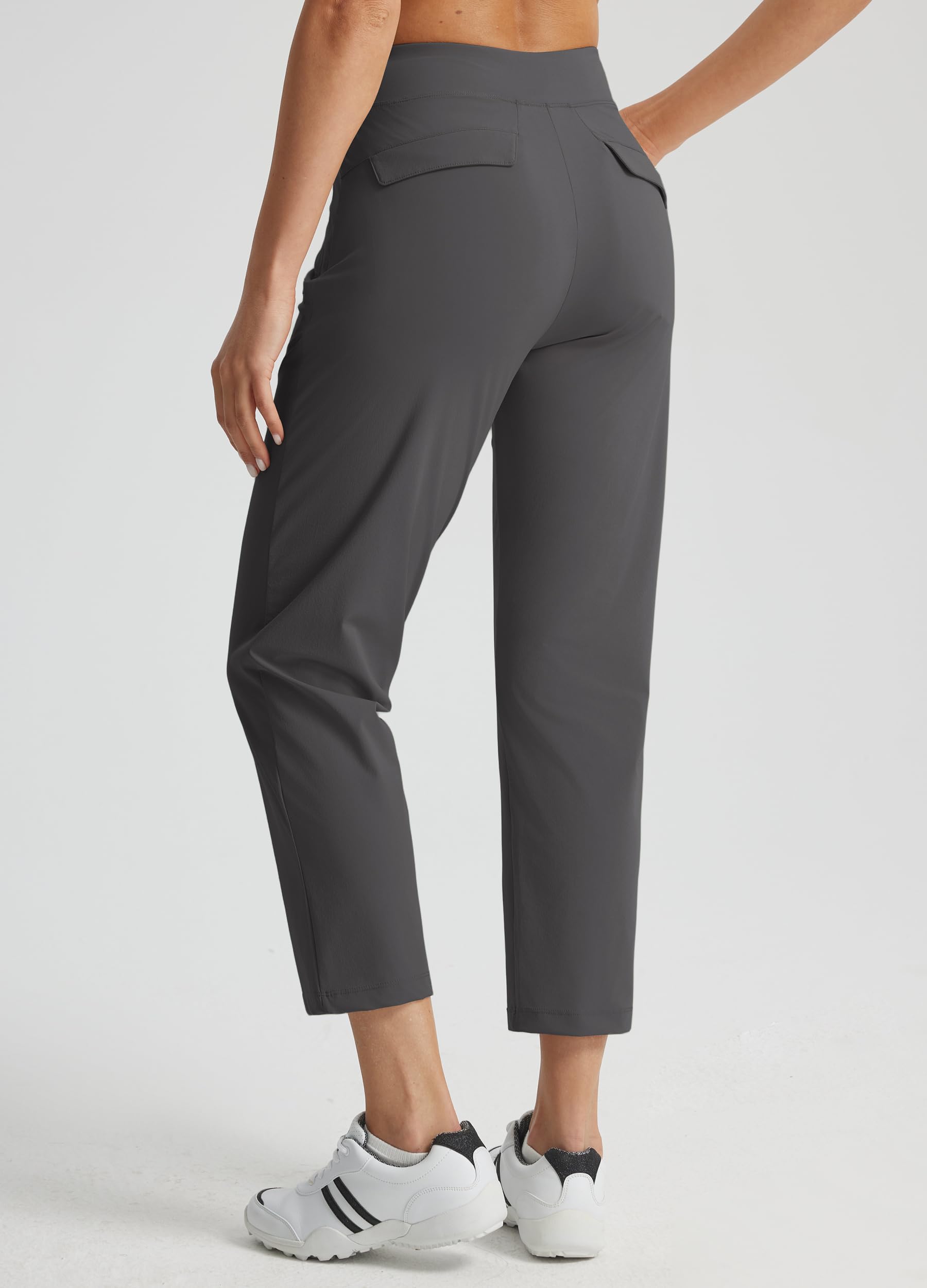 Libin Pantaloni da Golf Donna 7/8, Pantaloni Jogging Leggeri Traspiranti, Pantaloni Estivi Elastici, Modello Casual Ed Elegante con Tasche