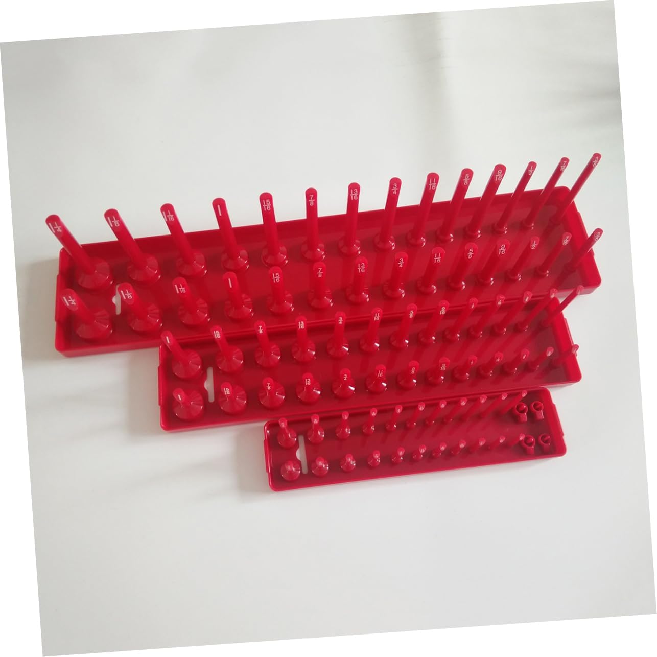 DOITOOL Set Socket Receptacle Outlet Trays Inch Scocket Tray Scocket Rack Sleeve Metric System Organizer