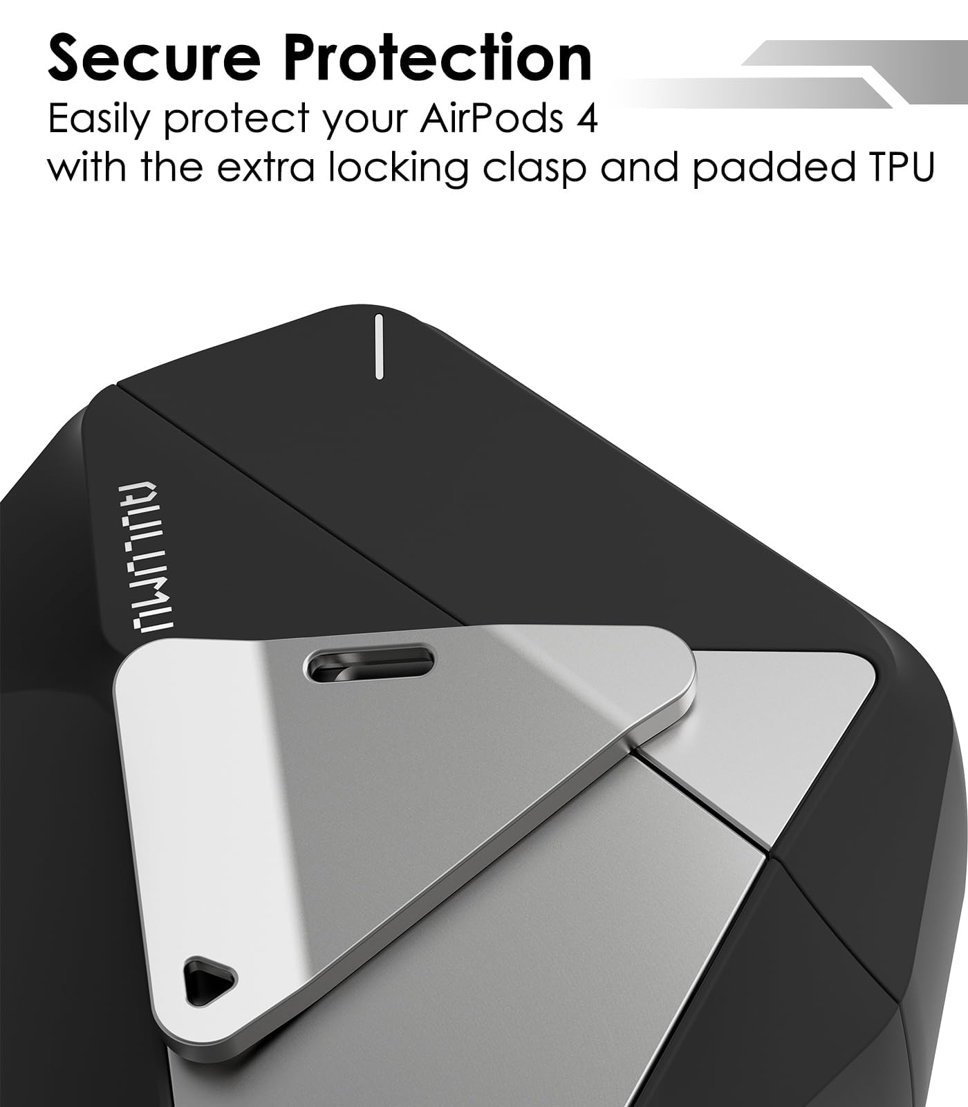 Amazon.com: Aulumu A29 Geometric AirPods 4 Case with Lock